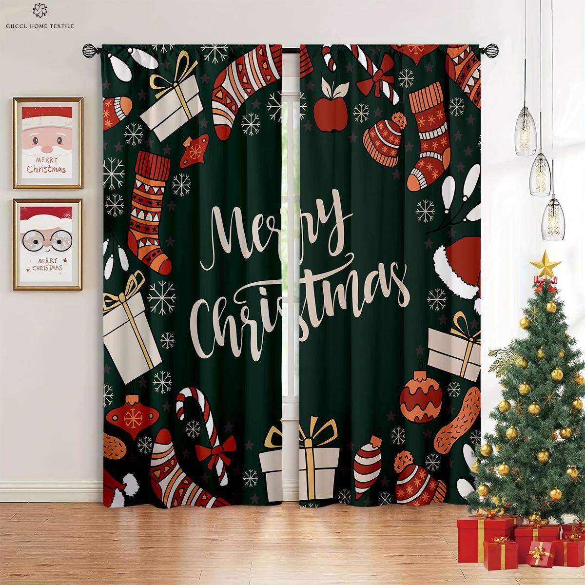 Retro Red Santa Claus Snowman Cartoon Printed Drapes Suitable Ideal for Dining Room Bed Room New Decoration Curtains 2 Pieces W50xH130(CM)x2PCS&Rod pocket
Retro Red Santa Claus Snowman Cartoon Printed Drapes Suitable Ideal for Dining Room Bed Room New Decoration Curtains 2 Pieces W50xH130(CM)x2PCS&Rod pocket