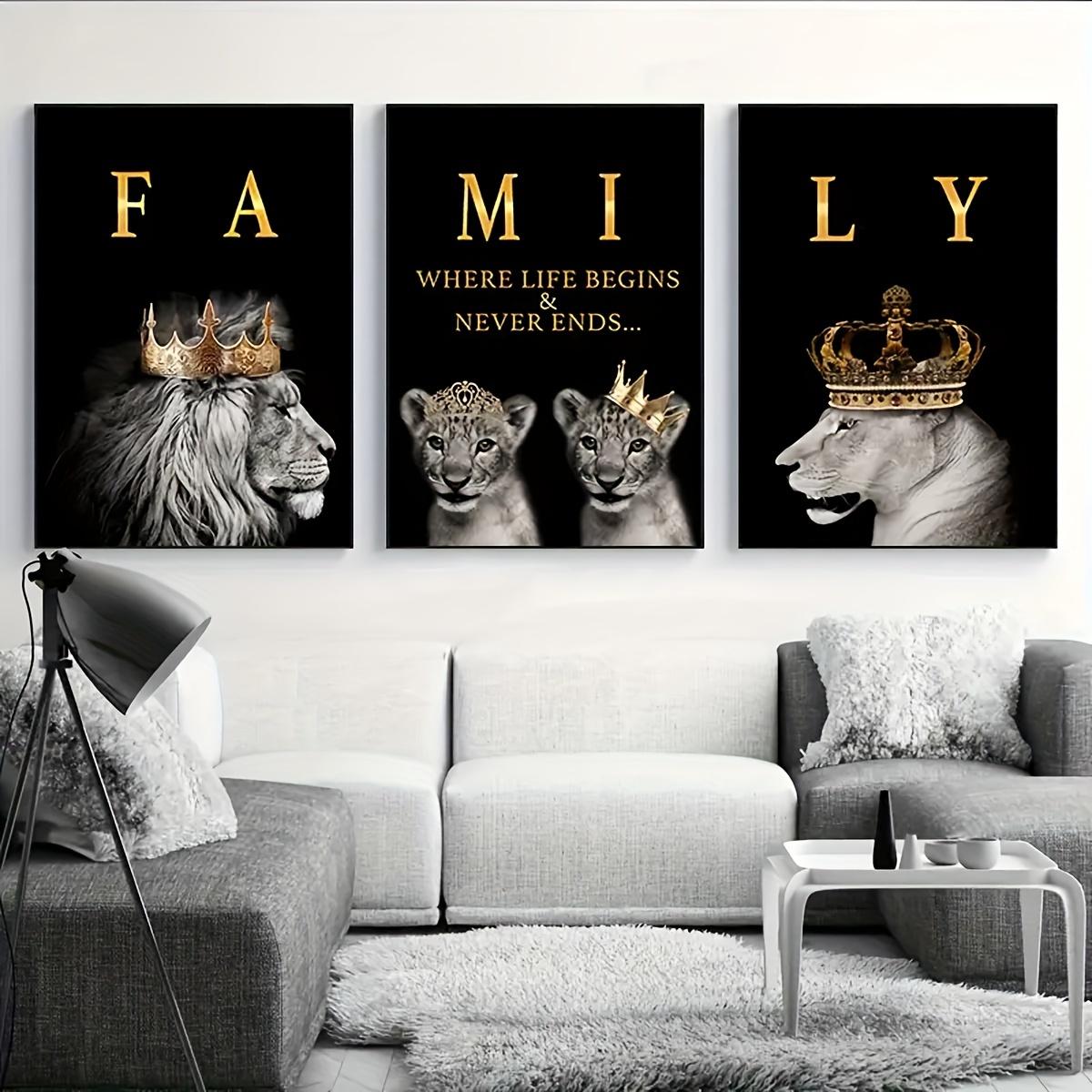 3pcs Unframed Lion Family Canvas Poster Set - High-quality Modern Art with Inspirational Quotes for Wall Decor - Perfect Gift Id 20x30cm-3pcs
3pcs Unframed Lion Family Canvas Poster Set - High-quality Modern Art with Inspirational Quotes for Wall Decor - Perfect Gift Id 20x30cm-3pcs