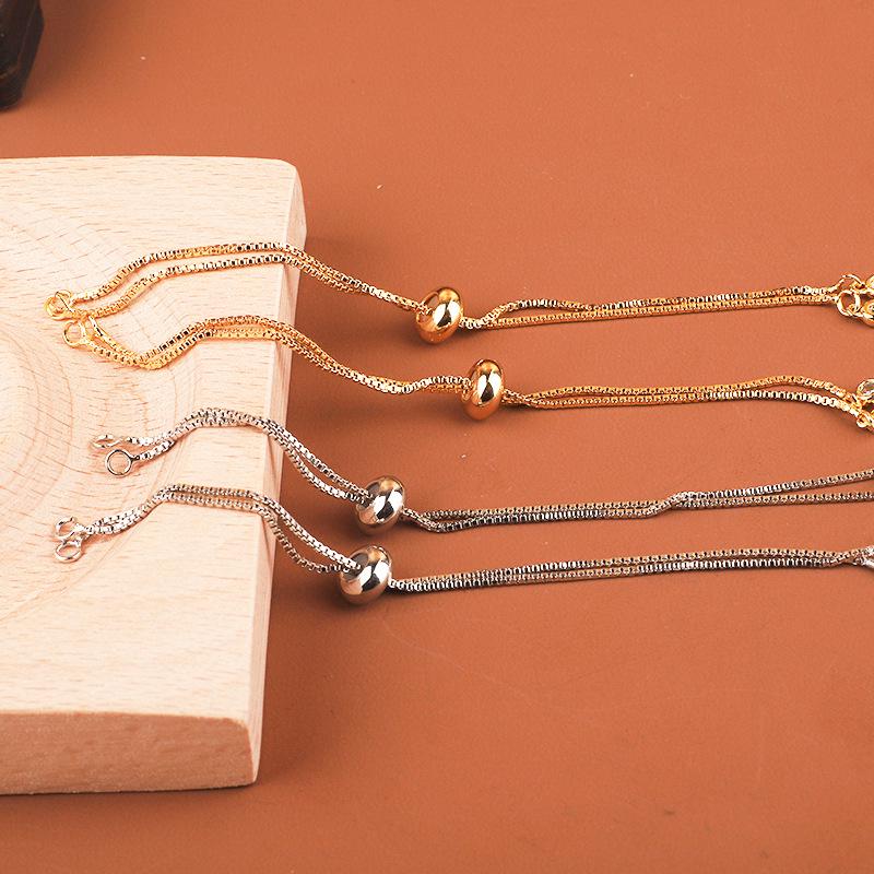 Adjustable Color-Preserving DIY Bracelet Chain: Semi-Finished Push-Pull Accessory 12cm Length
Adjustable Color-Preserving DIY Bracelet Chain: Semi-Finished Push-Pull Accessory 12cm Length