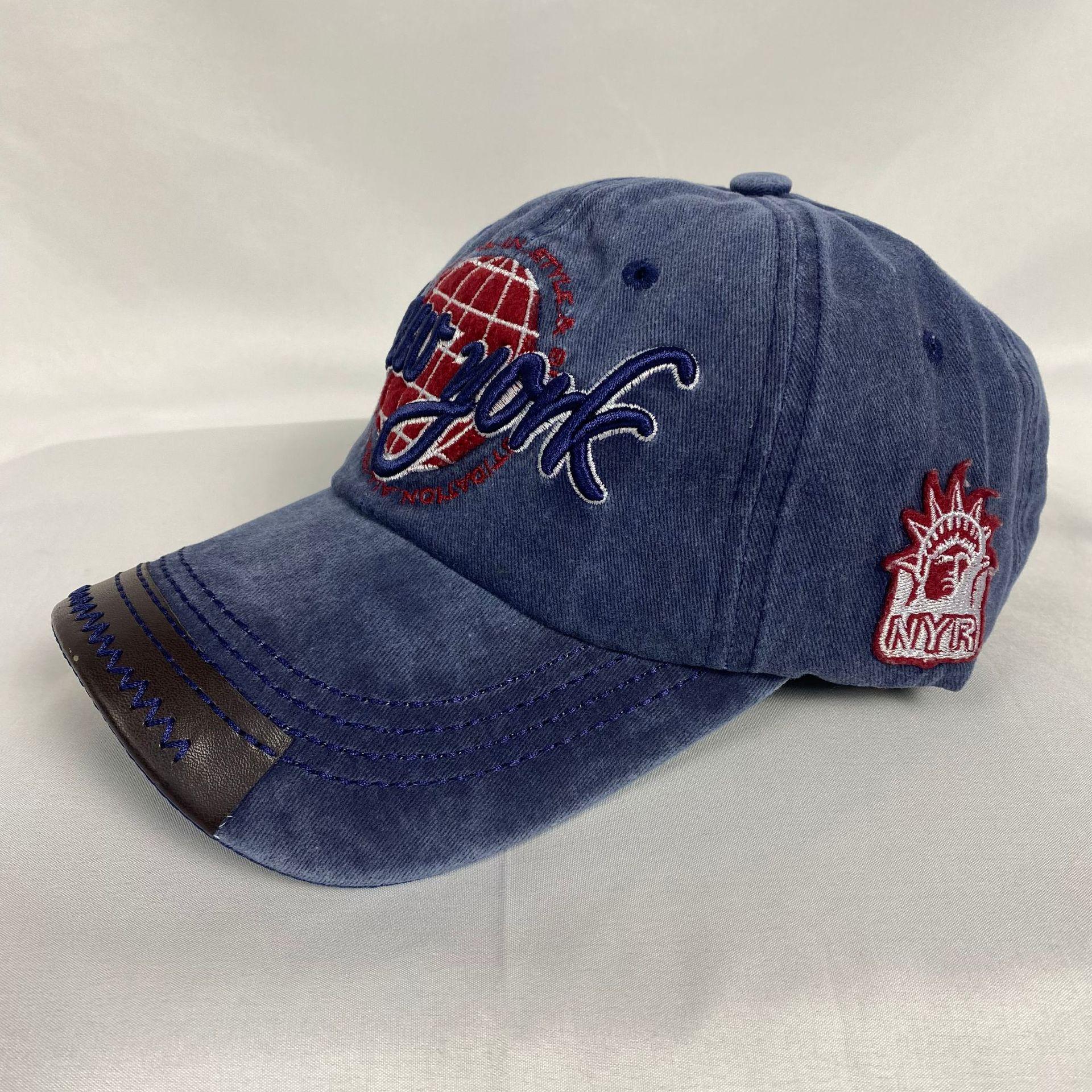 Distressed Embroidered Duckbill Baseball Cap: Soft Brim, Sun Protection, Retro Style, Unisex, Large Brim Adjustable
Distressed Embroidered Duckbill Baseball Cap: Soft Brim, Sun Protection, Retro Style, Unisex, Large Brim Adjustable