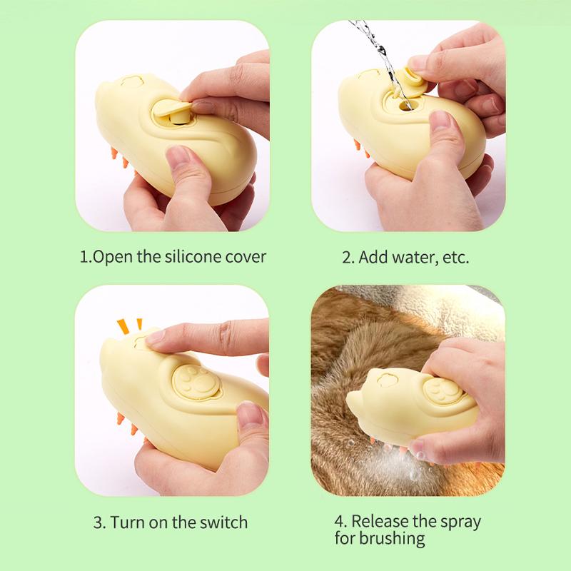 Pet Massage Cleaning Brush Spray Brush Hair Removal Comb USB Type-C Rechargeable Pet Spray Massage Comb Steam Cat Brush
Pet Massage Cleaning Brush Spray Brush Hair Removal Comb USB Type-C Rechargeable Pet Spray Massage Comb Steam Cat Brush
