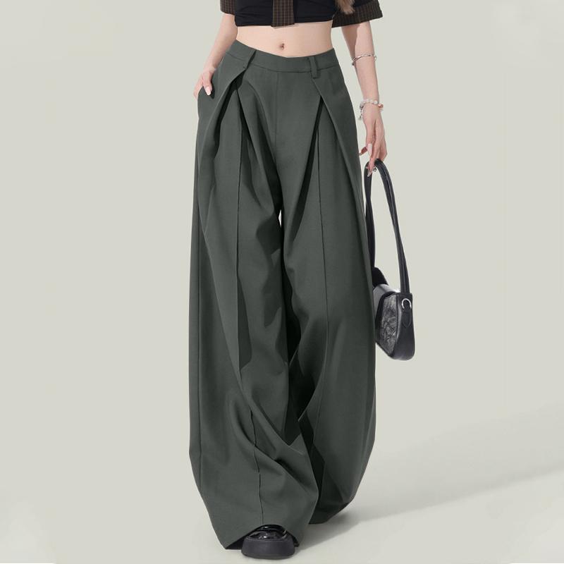 ZANZEA Women Commuer Casual Solid Color Loose Wide Leg Pants 2XL сірий колір
ZANZEA Women Commuer Casual Solid Color Loose Wide Leg Pants 2XL сірий колір