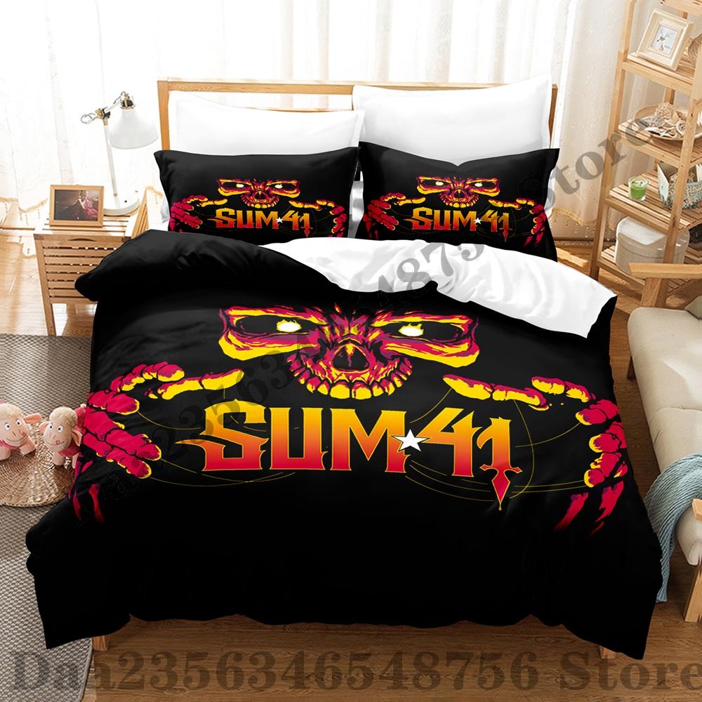 Sum41 Bedding Set Single Twin Full Queen King Size Bed Set Adult Bedroom Three-Piece Suits Bed Biancheria Letto Matrimoniale EU Single(135*200cm)3pcs
Sum41 Bedding Set Single Twin Full Queen King Size Bed Set Adult Bedroom Three-Piece Suits Bed Biancheria Letto Matrimoniale EU Single(135*200cm)3pcs
