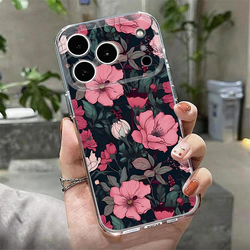 Прозрачный чехол для телефона с рисунком розовых цветов для iPhone 17e 17 16 15 14 13 Pro Max 17 16 Pro 16e 12 11, прозрачный, ударопрочный, мягкий чехол iPhone17e
Прозрачный чехол для телефона с рисунком розовых цветов для iPhone 17e 17 16 15 14 13 Pro Max 17 16 Pro 16e 12 11, прозрачный, ударопрочный, мягкий чехол iPhone17e