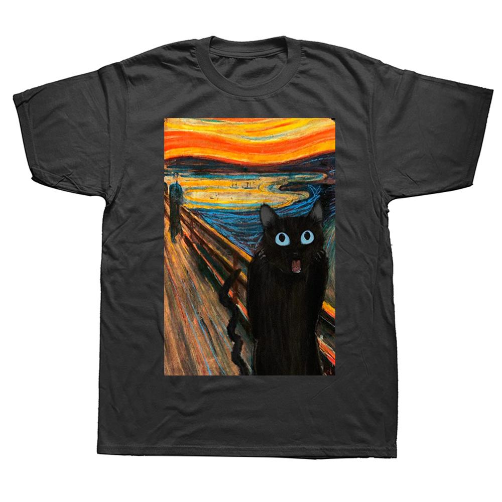 Funny The Scream Black Cat T Shirts Summer Style Graphic Cotton Streetwear Short Sleeve Birthday Gifts Tshirt Mens Clothing 3XL
Funny The Scream Black Cat T Shirts Summer Style Graphic Cotton Streetwear Short Sleeve Birthday Gifts Tshirt Mens Clothing 3XL