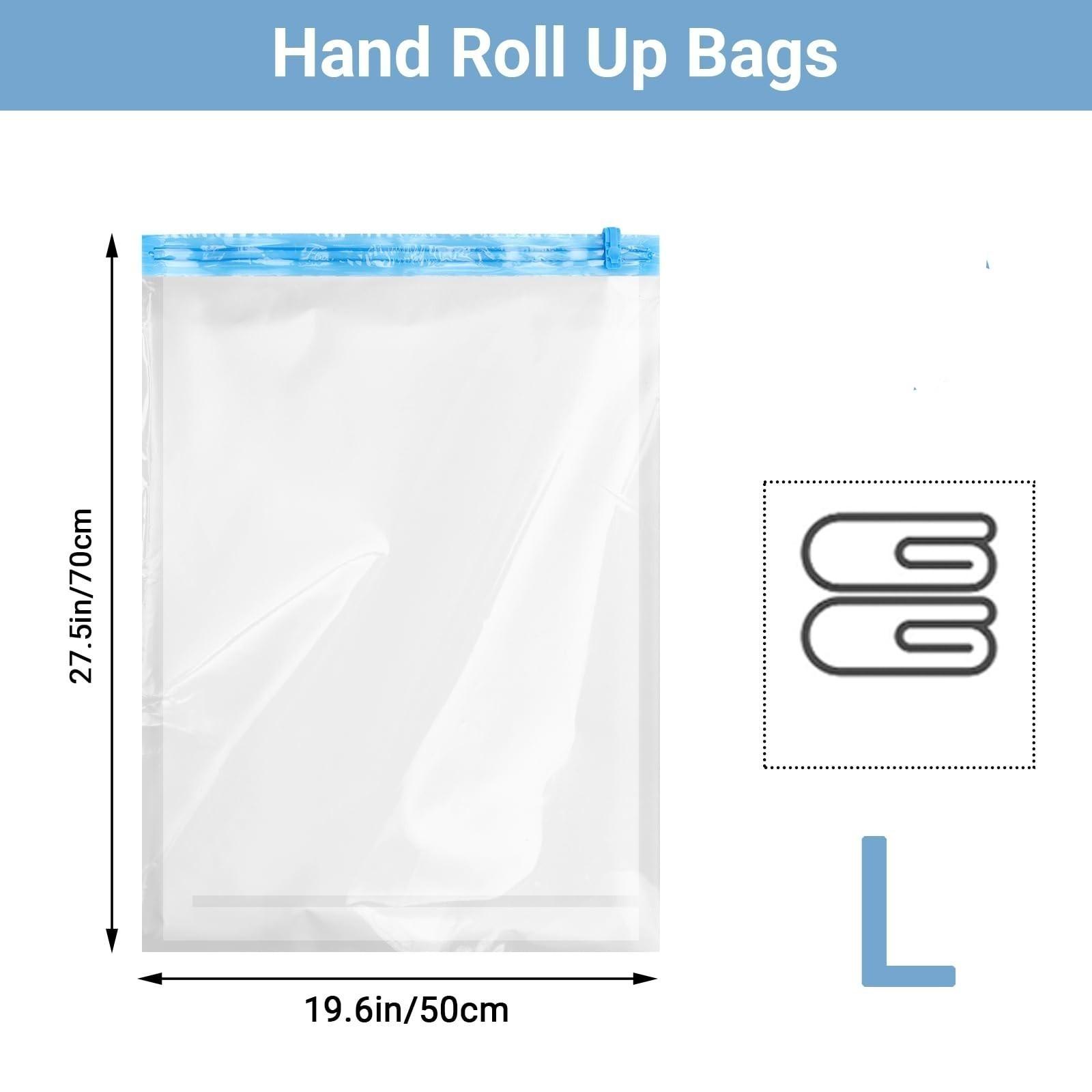 Roll Up Travel Space Saver Storage Bags for Luggage Clothes Cruise Ship Essentials Home Packing-Organizer
Roll Up Travel Space Saver Storage Bags for Luggage Clothes Cruise Ship Essentials Home Packing-Organizer