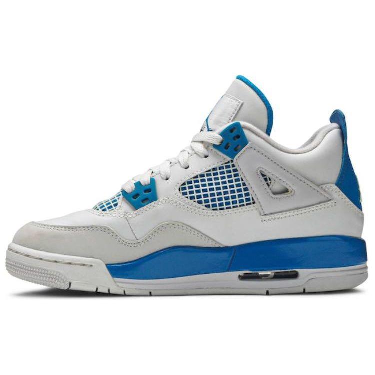 Детские кроссовки Air Jordan 4 Retro GS Military Blue 2012 Белый Нейтрально-Серый 408452-105
Детские кроссовки Air Jordan 4 Retro GS Military Blue 2012 Белый Нейтрально-Серый 408452-105