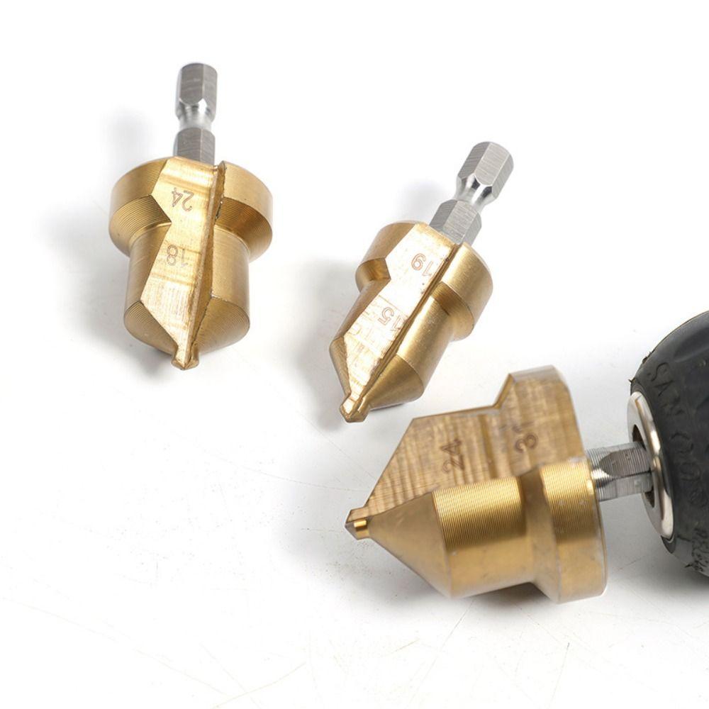 20/25/32mm PPR Lifting Drill Bit Reaming Chamferer Step Drill High Hardness Stepped Drill Bit PVC
20/25/32mm PPR Lifting Drill Bit Reaming Chamferer Step Drill High Hardness Stepped Drill Bit PVC