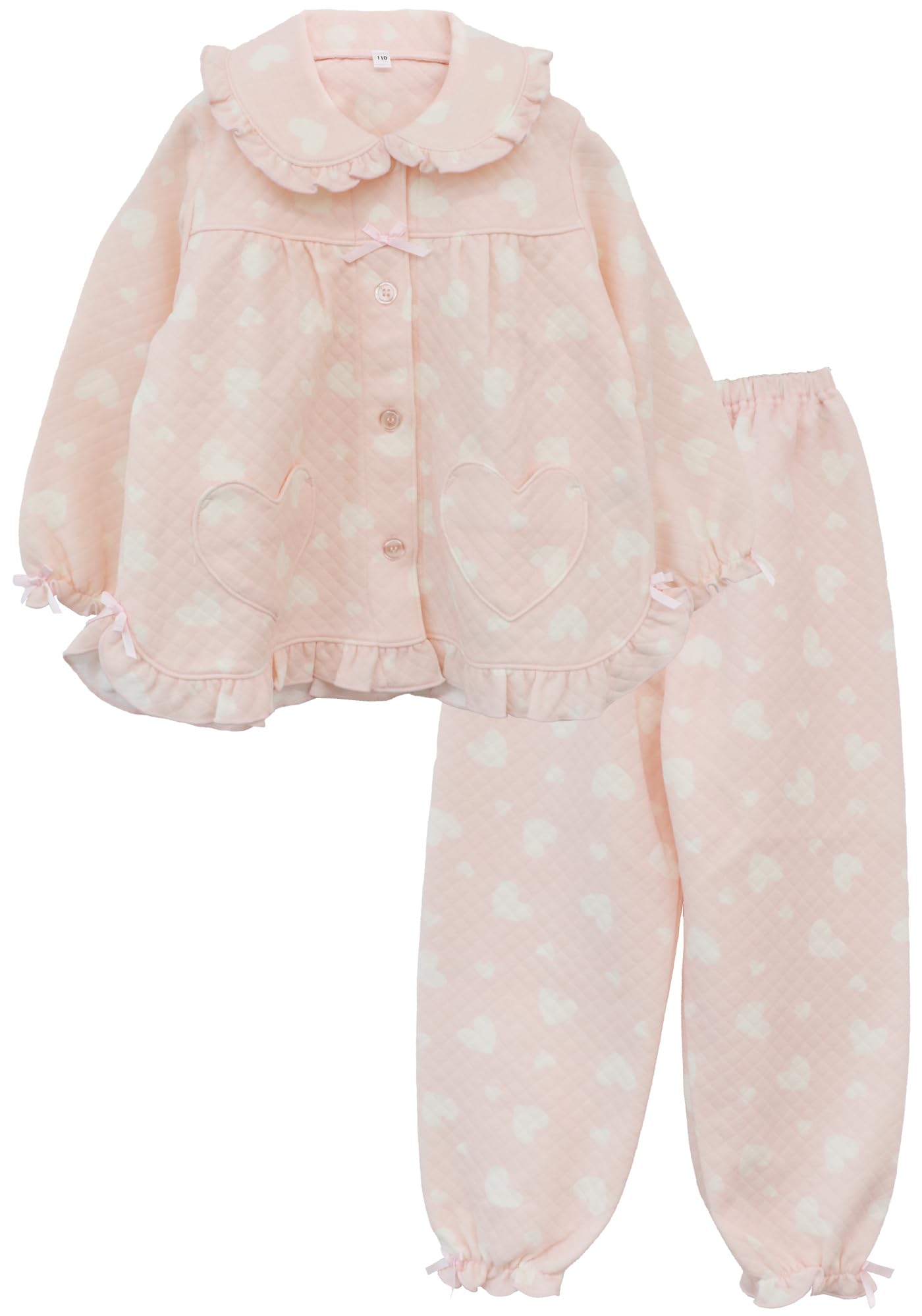 Kaitak Family Детская рубашка с длинным рукавом, стеганая сердечками, пижама для весны и осени, размеры 100 см, 110 см и 120 см (110см, Розовый)
Kaitak Family Детская рубашка с длинным рукавом, стеганая сердечками, пижама для весны и осени, размеры 100 см, 110 см и 120 см (110см, Розовый)