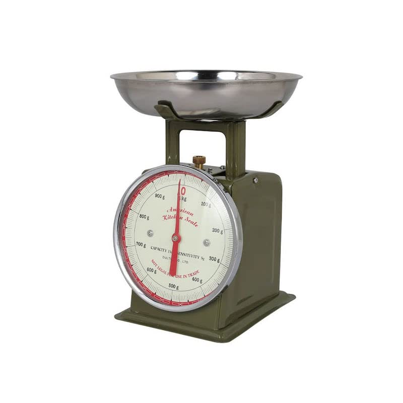 Dalton American Kitchen Scale 1kg Olive A slightly unusual scale kitchen tool Height 225mm Width 132mm Tray Diameter 175mm 100-061OV оливковий
Dalton American Kitchen Scale 1kg Olive A slightly unusual scale kitchen tool Height 225mm Width 132mm Tray Diameter 175mm 100-061OV оливковий