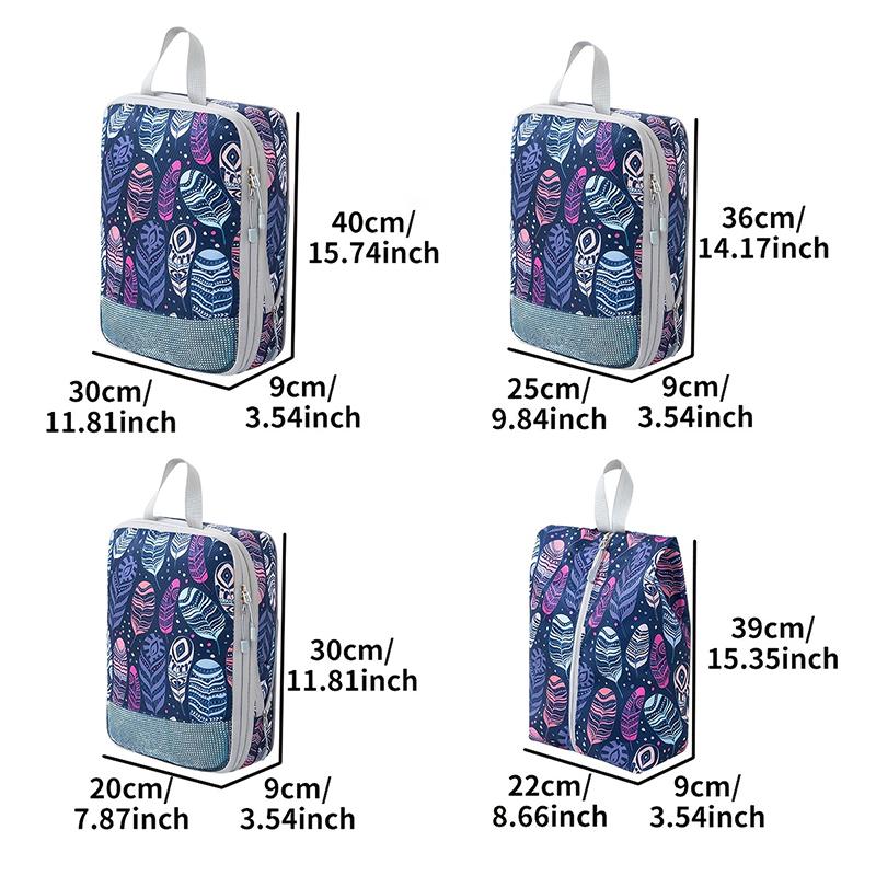 4pcs Compression Storage Bag Large Capacity Foldable Packing Cubes Washable Expandable Luggage Storage Bags Set
4pcs Compression Storage Bag Large Capacity Foldable Packing Cubes Washable Expandable Luggage Storage Bags Set