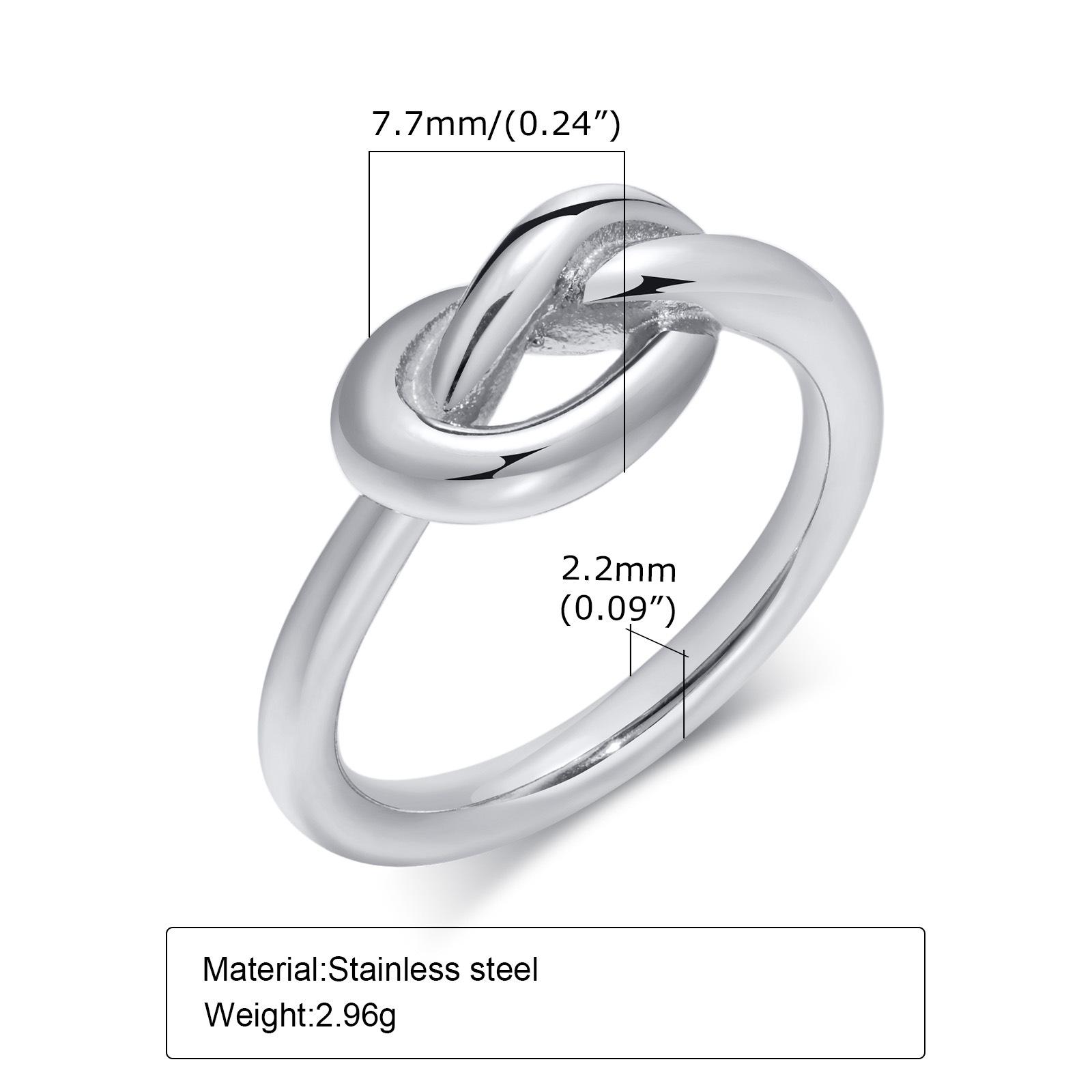 Women s Knotted Stainless Steel Titanium Ring - Fashionable Jewelry, Style R-605 US Size 6
Women s Knotted Stainless Steel Titanium Ring - Fashionable Jewelry, Style R-605 US Size 6