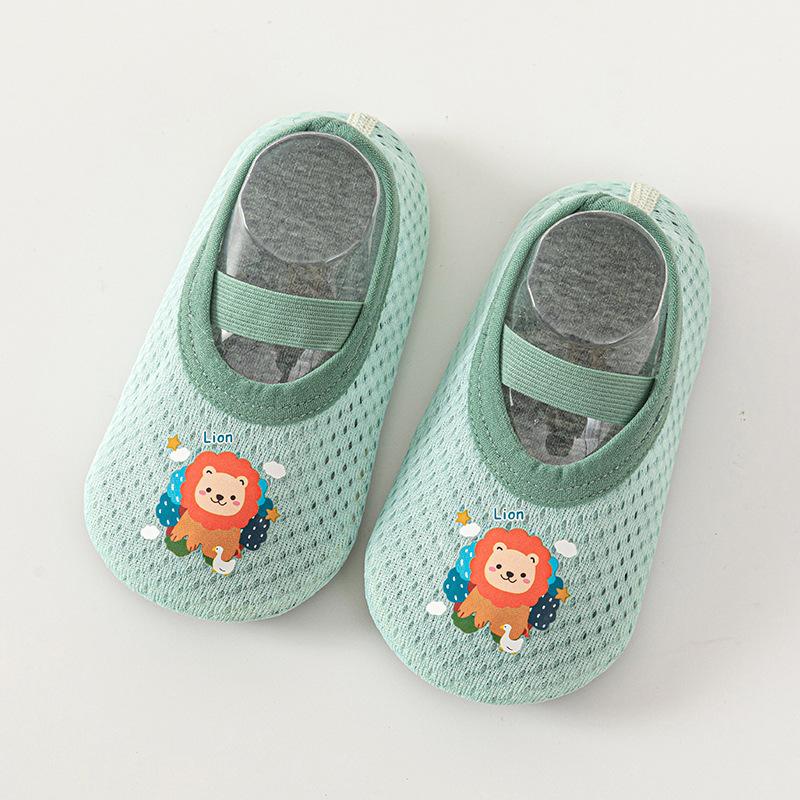 Носки для мальчиков и девочек, детские сетчатые дышащие детские туфли с героями мультфильмов, носки, домашняя обувь для малышей XL