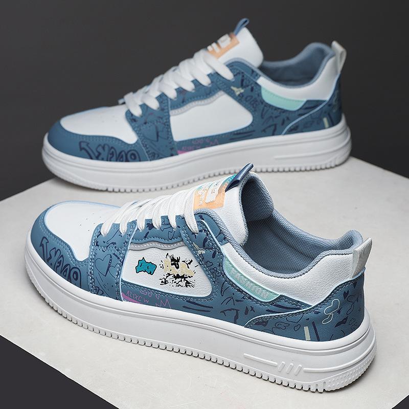 2025 spring new leather men s shoes graffiti Hong Kong style white shoes sports breathable comfortable casual fashion board shoes men 39 синій
2025 spring new leather men s shoes graffiti Hong Kong style white shoes sports breathable comfortable casual fashion board shoes men 39 синій