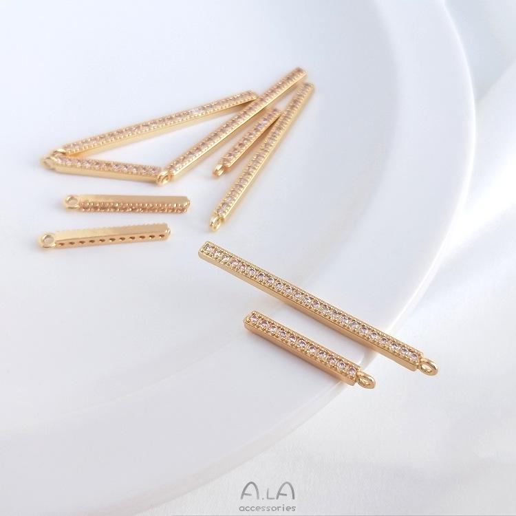 14K Gold Filled Color Retention Zirconia Straight Bar Pendant Necklace Earrings Charm 14mm Zirconia Bar Pendant 1pc
14K Gold Filled Color Retention Zirconia Straight Bar Pendant Necklace Earrings Charm 14mm Zirconia Bar Pendant 1pc