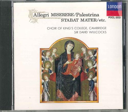 CD CAMBRIDGE KING S COLLEGE CHOIR - Allegri: Have Mercy On Me POCL3031 POLYDOR Japan Classical Used
CD CAMBRIDGE KING S COLLEGE CHOIR - Allegri: Have Mercy On Me POCL3031 POLYDOR Japan Classical Used