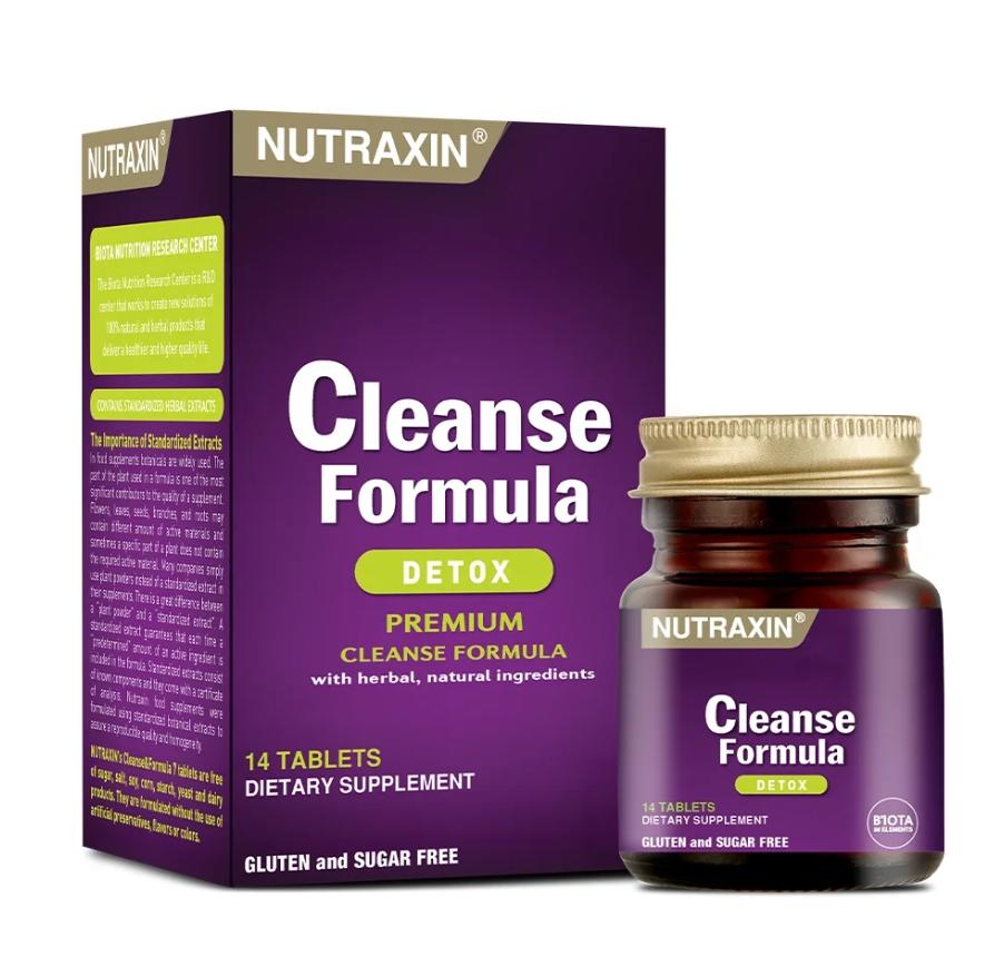 Nutraxin Cleanse Formula Detox 14 Tablets
Nutraxin Cleanse Formula Detox 14 Tablets