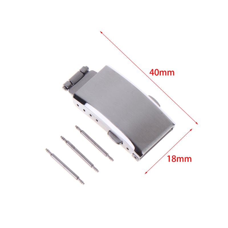 16/18/20/22Mm 316L Stainless Steel Brushed Folding Safety Buckle Double Lock Button Push Extendable Adjustable Watch Band Clasp 18MM
16/18/20/22Mm 316L Stainless Steel Brushed Folding Safety Buckle Double Lock Button Push Extendable Adjustable Watch Band Clasp 18MM