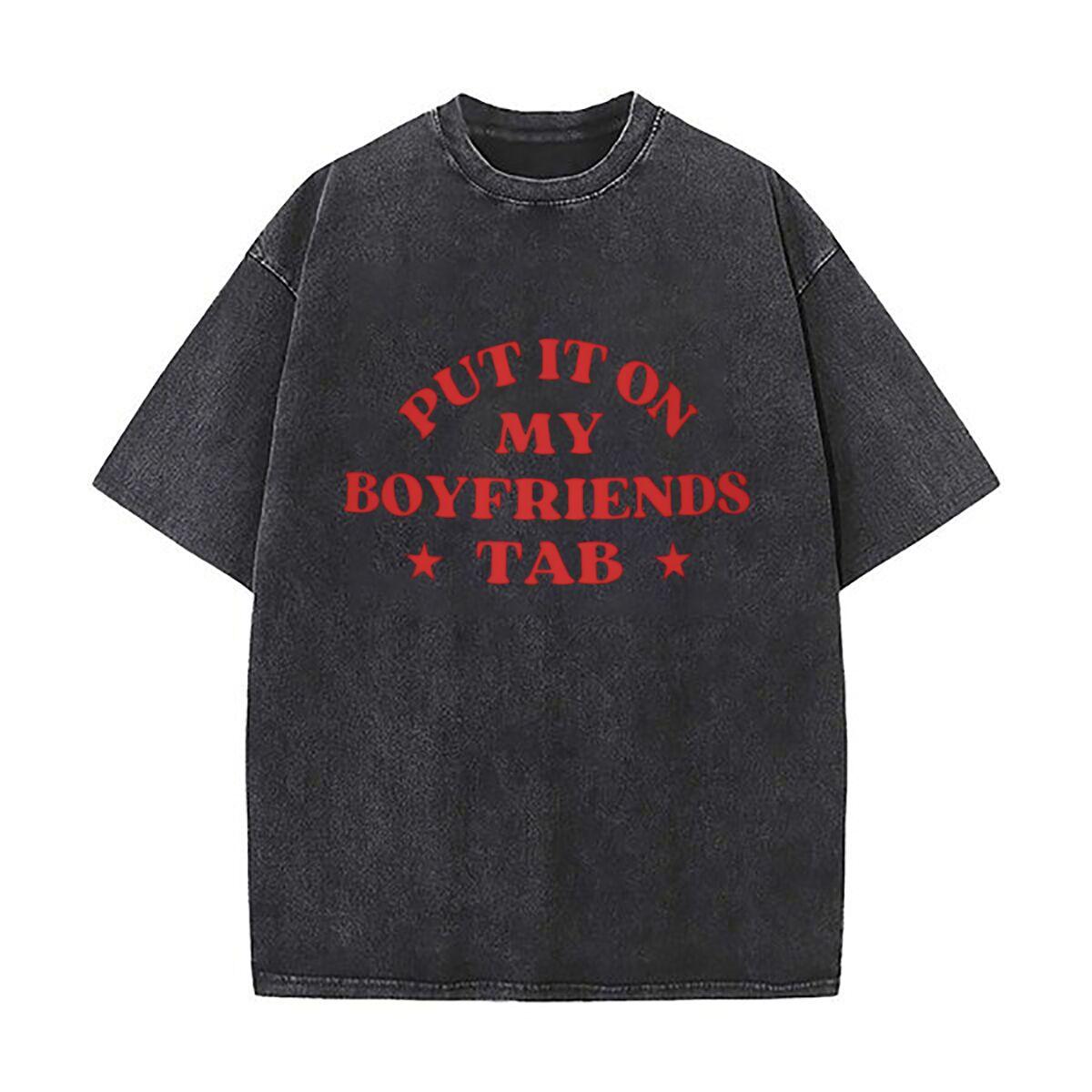 Put It On My Boyfriends Tab Hat Washed Vintage TShirts Street Hip Hop Retro Punk T Shirt S
Put It On My Boyfriends Tab Hat Washed Vintage TShirts Street Hip Hop Retro Punk T Shirt S