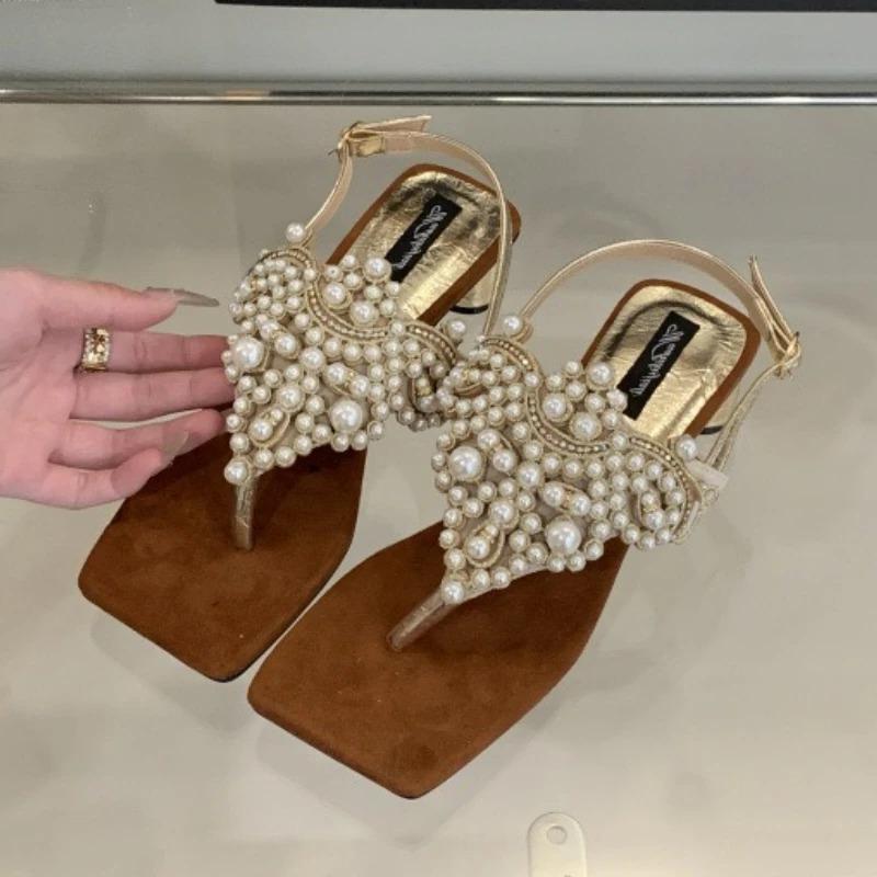 Fashion Elegant String Bead Embellished Sandals Women Sexy Clip Toe Back Strap Buckle Flip Flops Fashion Party Designer Brand High Heels 41 коричневый
Fashion Elegant String Bead Embellished Sandals Women Sexy Clip Toe Back Strap Buckle Flip Flops Fashion Party Designer Brand High Heels 41 коричневый
