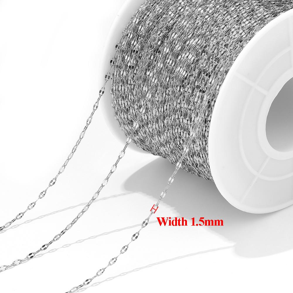 2 Meters Stainless Steel Gold Flat Oval Filled Cable Chains for DIY Necklace Making Jewelry Making Findings Bracelet Supplies 2 meters
2 Meters Stainless Steel Gold Flat Oval Filled Cable Chains for DIY Necklace Making Jewelry Making Findings Bracelet Supplies 2 meters