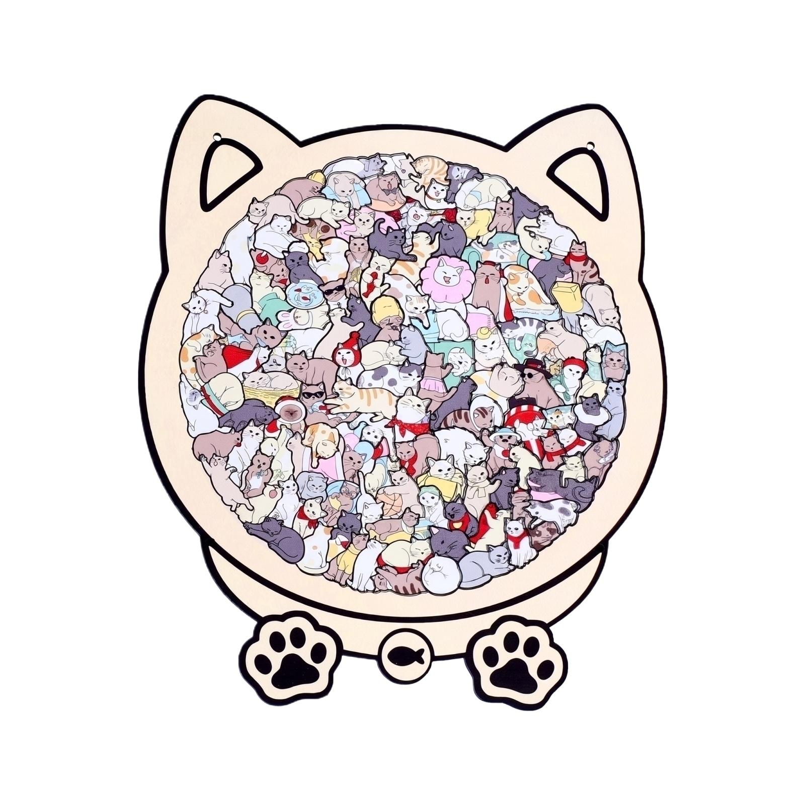 Wooden Cat Shaped Puzzle 130 Pieces Unique Animal Pattern Jigsaw Puzzle for Adults and Teens Creative Gift Puzzle for Birthday and Decoration One Size
Wooden Cat Shaped Puzzle 130 Pieces Unique Animal Pattern Jigsaw Puzzle for Adults and Teens Creative Gift Puzzle for Birthday and Decoration One Size