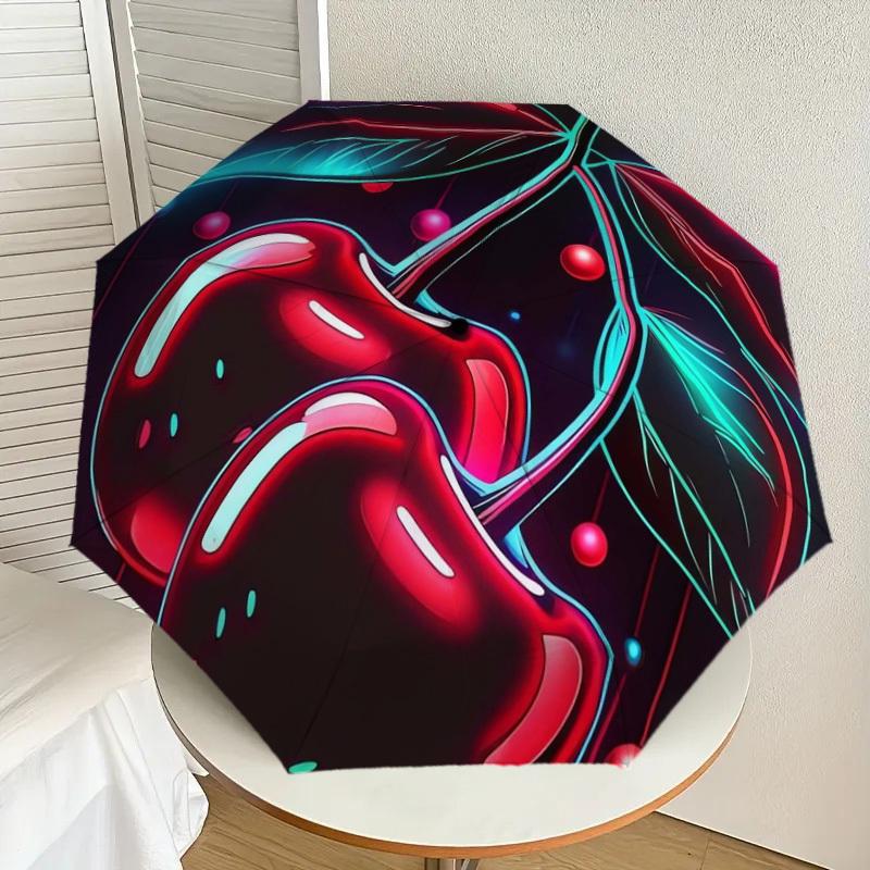 1pc Neon Cherry Illustration Umbrella with Plastic Handle,Suitable for All Seasons Home Travel Outdoor UmbrellaDD213
1pc Neon Cherry Illustration Umbrella with Plastic Handle,Suitable for All Seasons Home Travel Outdoor UmbrellaDD213