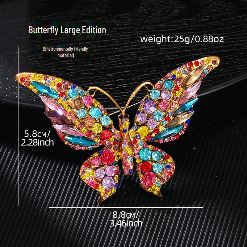 Экологичная высококачественная винтажная брошь-бабочка из кристаллов и бриллиантов для женщин - модный аксессуар в виде насекомого
Экологичная высококачественная винтажная брошь-бабочка из кристаллов и бриллиантов для женщин - модный аксессуар в виде насекомого