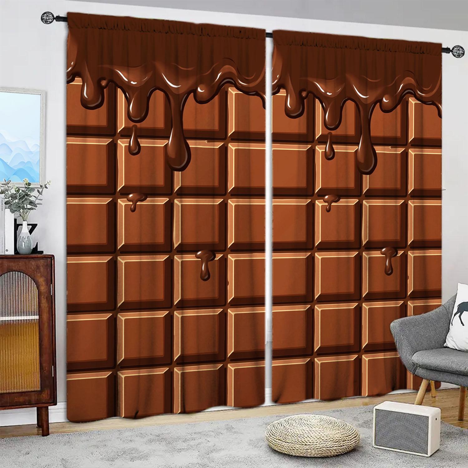 Panels Chocolate Style Semi Printed Curtains Heat Insulating Suitable Decorating Various Rooms Light Blocking Made Of Polyester W100*H70(CM)-Grommet top&1PCS
Panels Chocolate Style Semi Printed Curtains Heat Insulating Suitable Decorating Various Rooms Light Blocking Made Of Polyester W100*H70(CM)-Grommet top&1PCS
