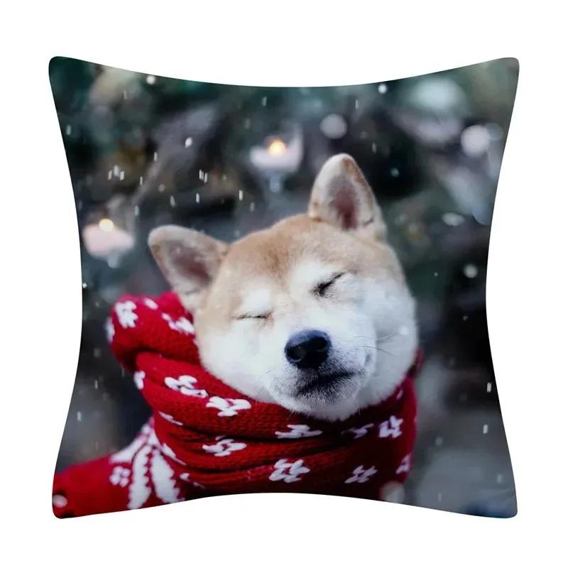 Christmas Pillowcases Cute Animal Cat and Dog Pattern Print Cushion Cover Home Decoration Living Room Sofa Cushion 30x30cm чорний
Christmas Pillowcases Cute Animal Cat and Dog Pattern Print Cushion Cover Home Decoration Living Room Sofa Cushion 30x30cm чорний