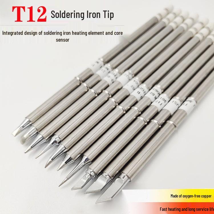 Cabbage T12 Lead-Free Soldering Iron Tip with Blade, Integrated Heating Core, and Constant Temperature T12-BL (Pointed Tip)
Cabbage T12 Lead-Free Soldering Iron Tip with Blade, Integrated Heating Core, and Constant Temperature T12-BL (Pointed Tip)
