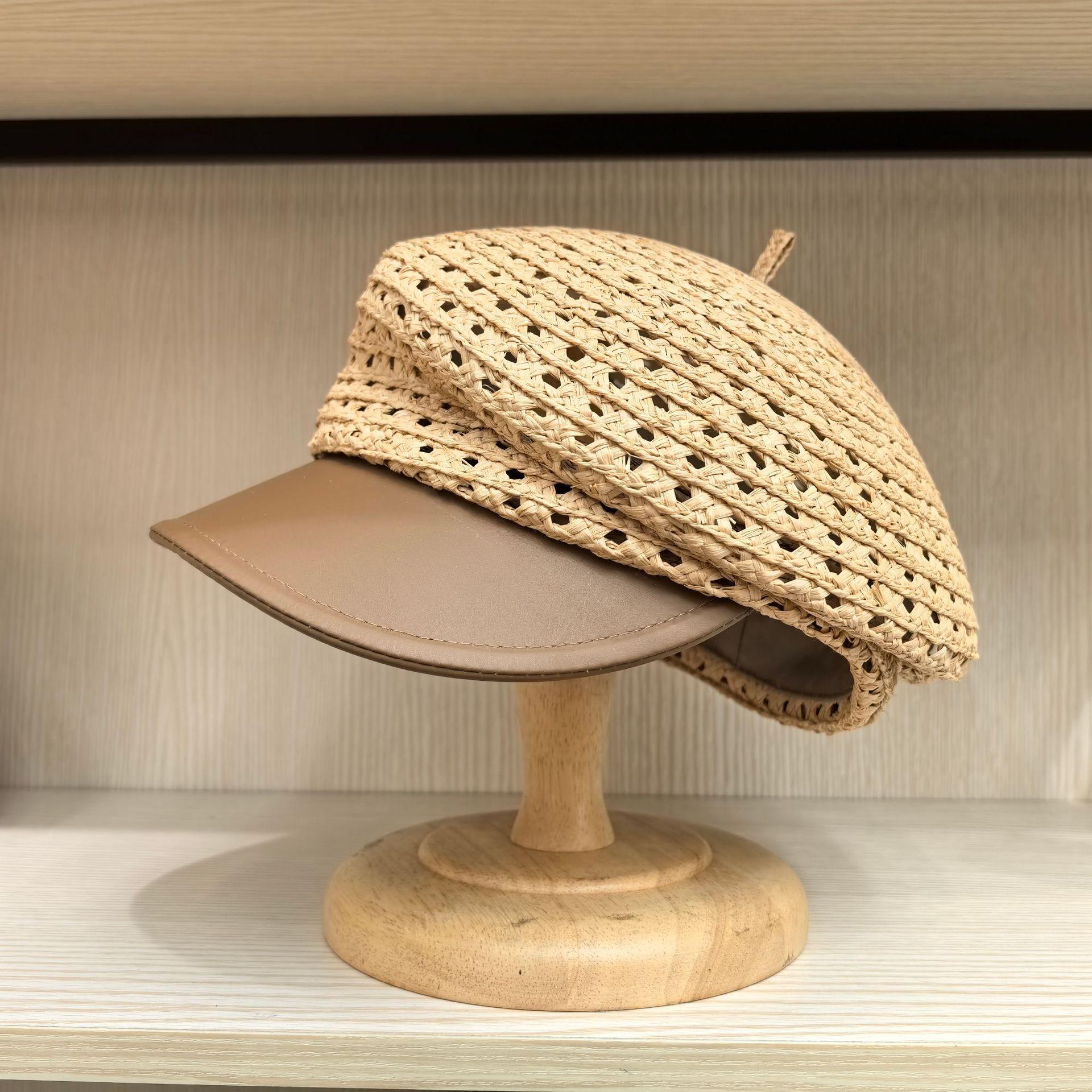 Spring Summer Japanese Rafi Grass Leather Edged Baseball Cap Breathable Mesh Design Equestrian Use Outdoor Sun Protection Hat 56-58CM
Spring Summer Japanese Rafi Grass Leather Edged Baseball Cap Breathable Mesh Design Equestrian Use Outdoor Sun Protection Hat 56-58CM