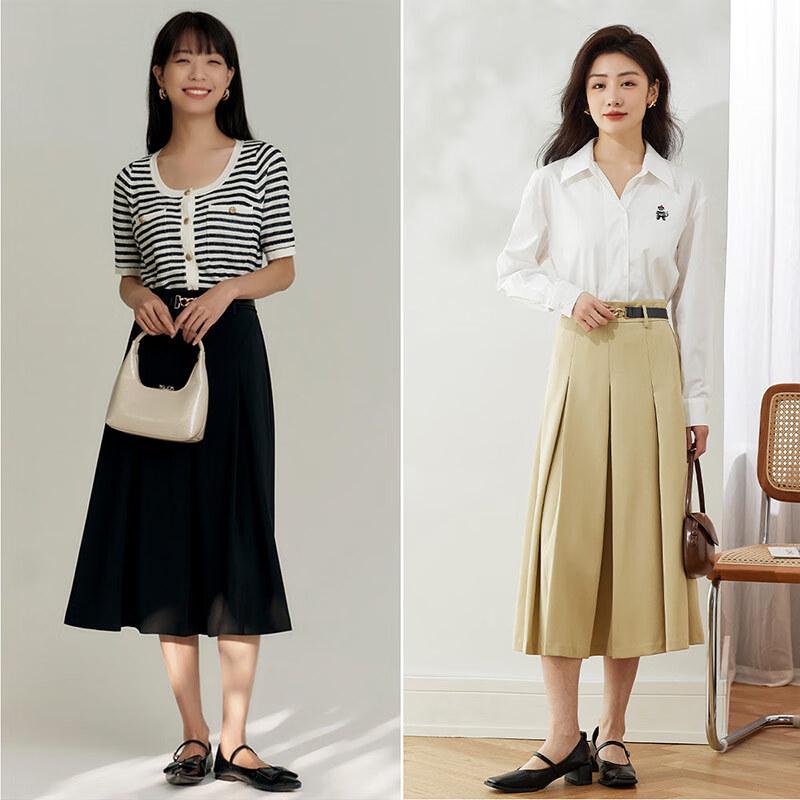 Draped High-Waist Midi Skirt M
Draped High-Waist Midi Skirt M