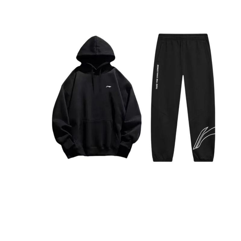 Li Ning Спортивная Модная Серия Логотип Принт Свободный Пуловер Флисовый Повседневный Спортивный Костюм Унисекс костюм Черный AKLTD71-1+YWDT409-1 L
Li Ning Спортивная Модная Серия Логотип Принт Свободный Пуловер Флисовый Повседневный Спортивный Костюм Унисекс костюм Черный AKLTD71-1+YWDT409-1 L