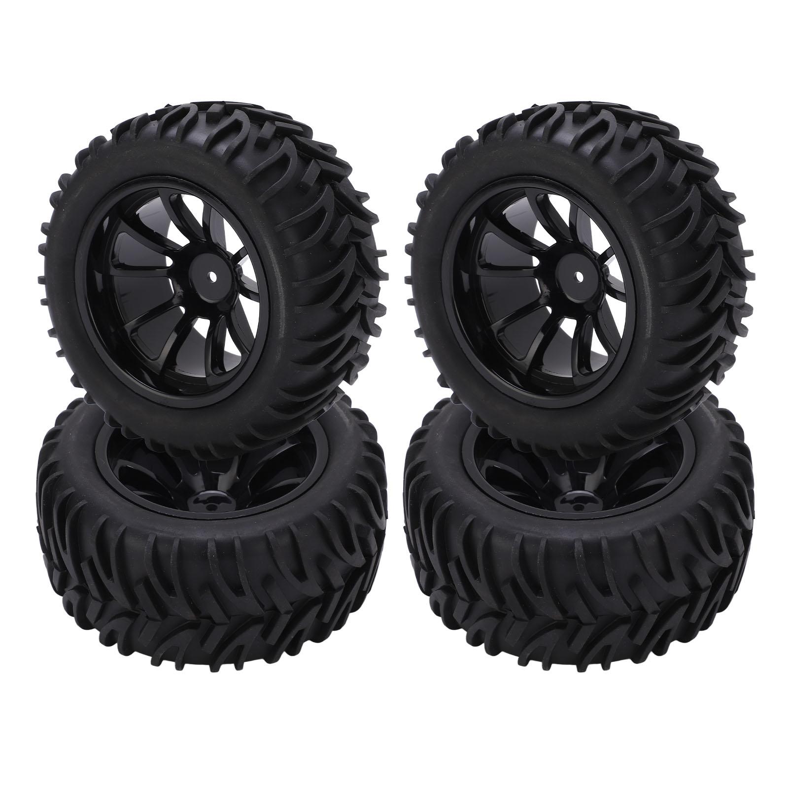 4PCS RC Plastic Wheel Rim Rubber Tires with 10 Spoke Set for Monster Trunk 1/8 1/10 RC Car
4PCS RC Plastic Wheel Rim Rubber Tires with 10 Spoke Set for Monster Trunk 1/8 1/10 RC Car