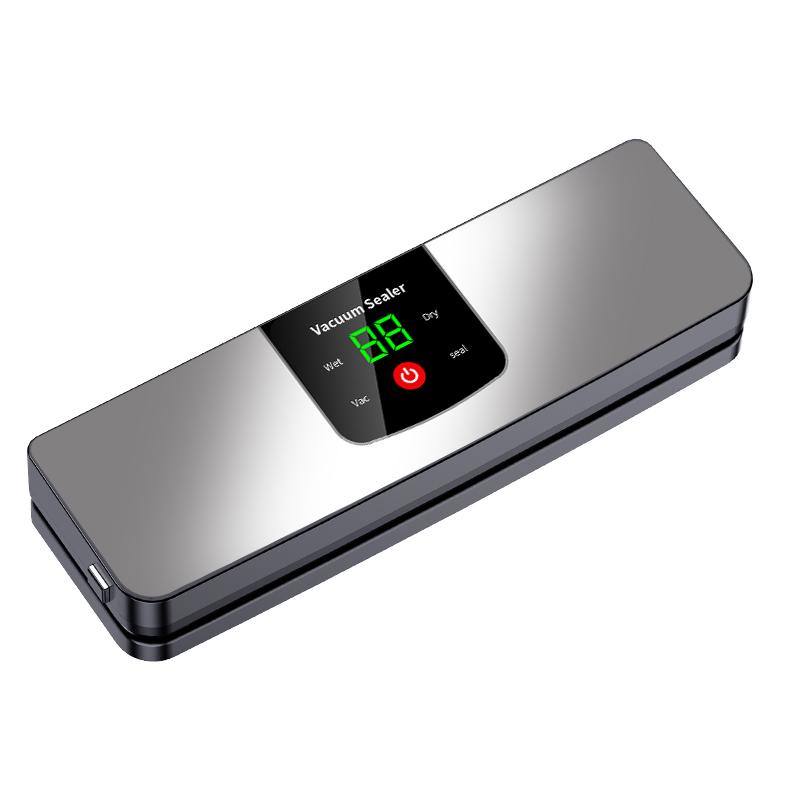 Rechargeable Wireless Portability Vacuum Sealer With Sealing Countdown Display Multi-Pack Vacuum Touch Waterproof Buttons C717 срібло сірий колір
Rechargeable Wireless Portability Vacuum Sealer With Sealing Countdown Display Multi-Pack Vacuum Touch Waterproof Buttons C717 срібло сірий колір