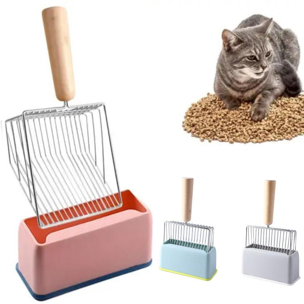 Wooden Handle Cat Litter Scoop Electroplating Metal Pet Cleaning Supplies For Cat Waste Cleaning blue-base
Wooden Handle Cat Litter Scoop Electroplating Metal Pet Cleaning Supplies For Cat Waste Cleaning blue-base