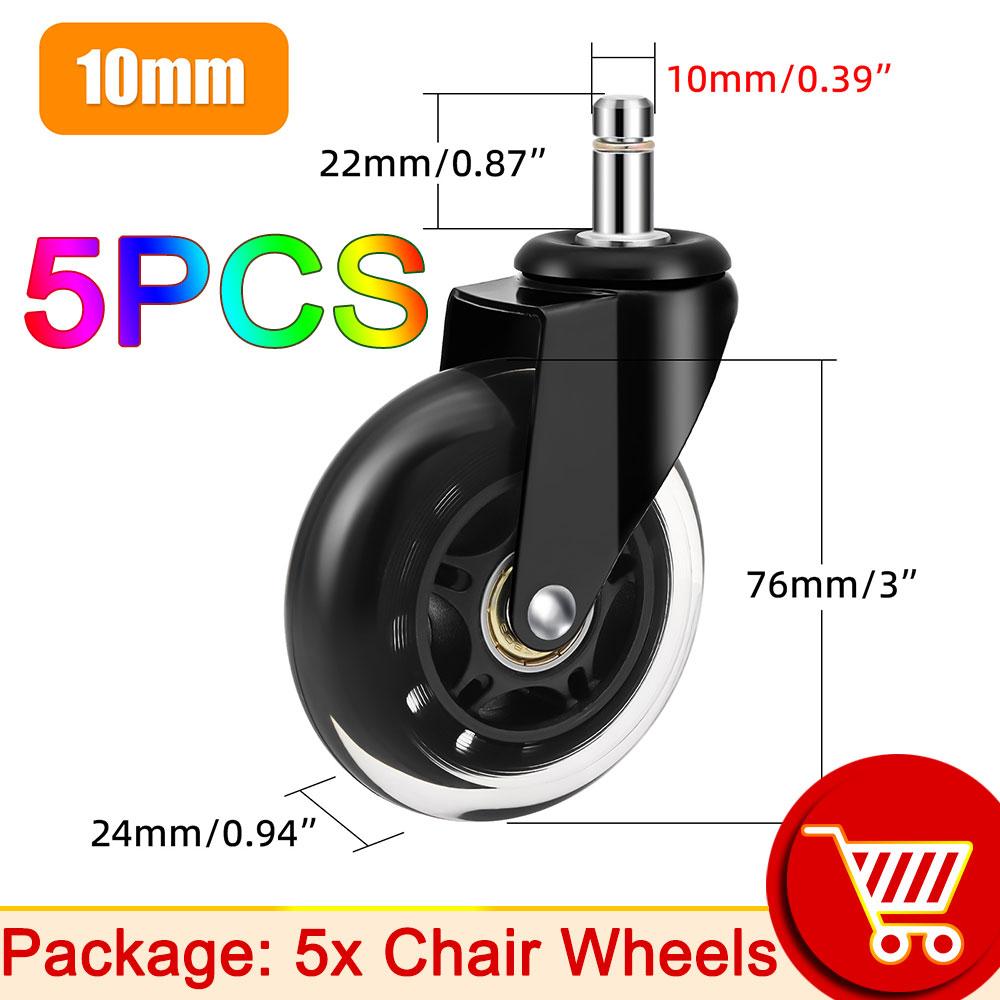 A 5PCS Swivel Rubber Caster Wheels Office Chair Caster Wheels 3Inch Replacement 60KG Soft Safe Rollerblade Style Caster Hardware
A 5PCS Swivel Rubber Caster Wheels Office Chair Caster Wheels 3Inch Replacement 60KG Soft Safe Rollerblade Style Caster Hardware