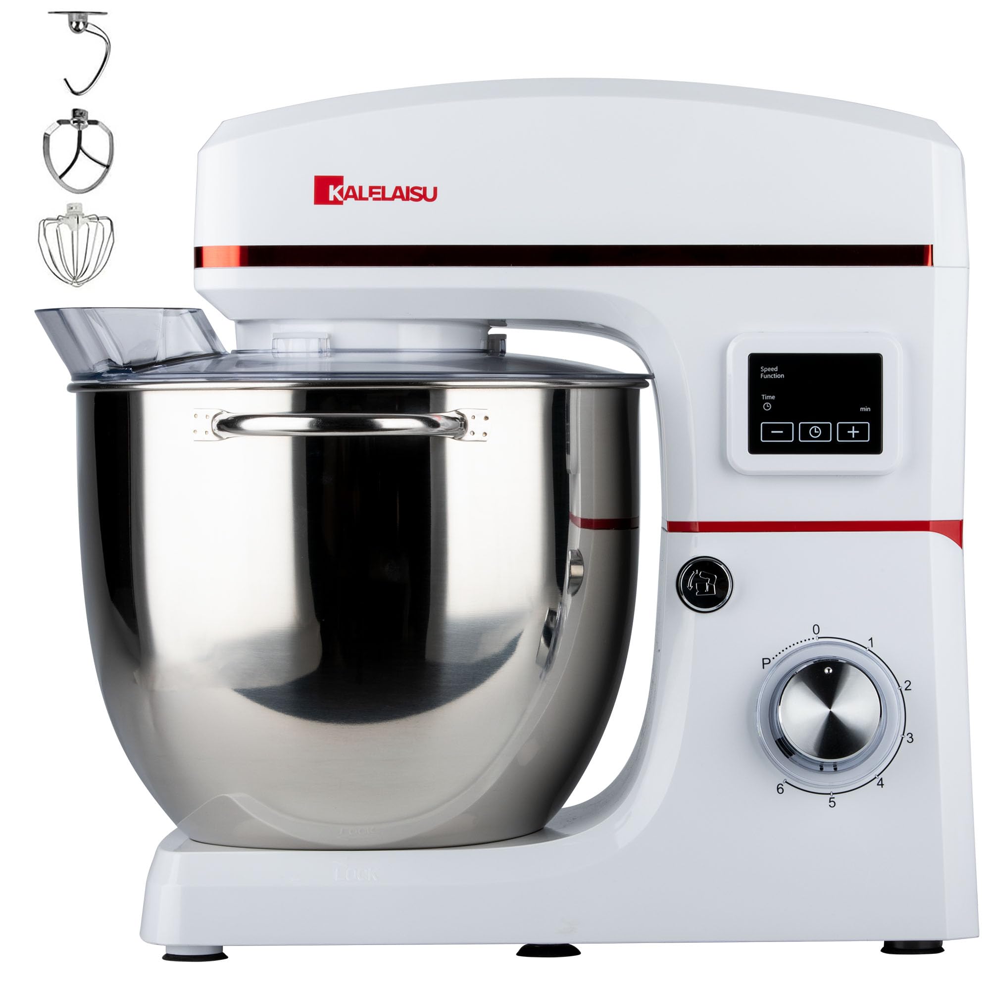 Stand mixer 8L large capacity 99 minute timer function 3 types of attachments 7 speed adjustment Low noise Three functions in one Home use Commercial білий
Stand mixer 8L large capacity 99 minute timer function 3 types of attachments 7 speed adjustment Low noise Three functions in one Home use Commercial білий
