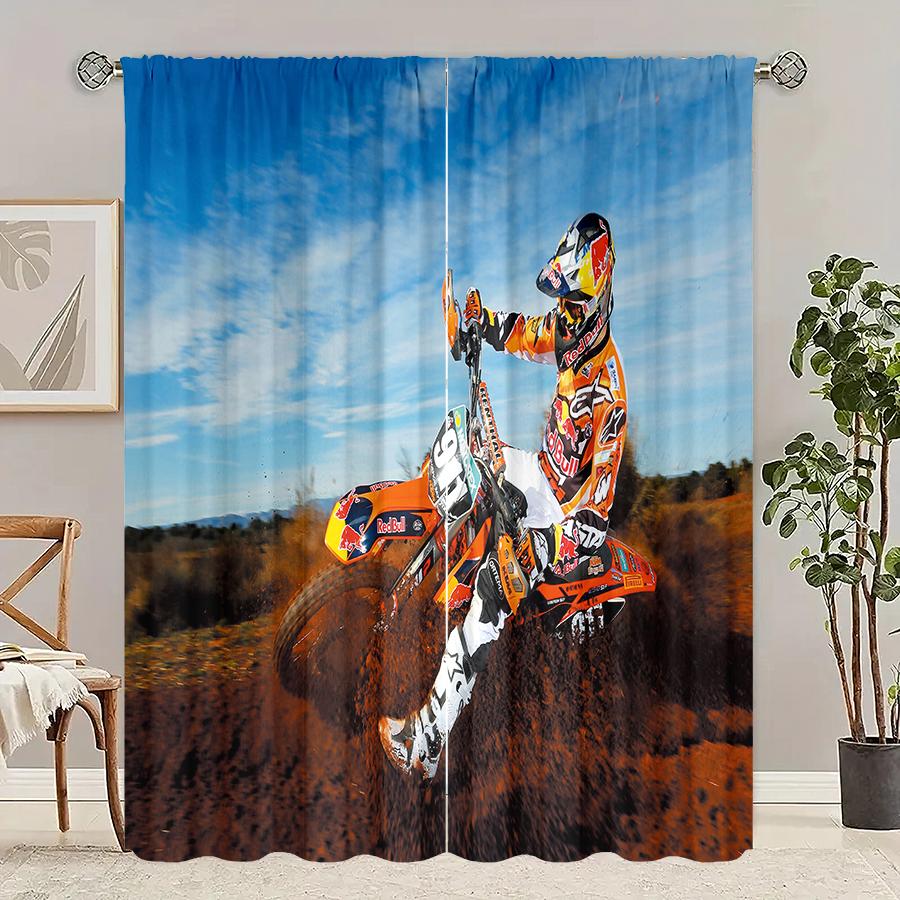 Off-road motorcycle pattern printed curtains, Christmas decorations, bedroom and living room, home decoration, room decoration 14Wx39L(35x100CM)x2&Rod Pocket
Off-road motorcycle pattern printed curtains, Christmas decorations, bedroom and living room, home decoration, room decoration 14Wx39L(35x100CM)x2&Rod Pocket