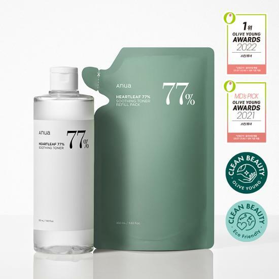 Anua Heartleaf 77% успокаивающий тоник, 350 мл, специальный набор (+350 мл пополнения)
Anua Heartleaf 77% успокаивающий тоник, 350 мл, специальный набор (+350 мл пополнения)