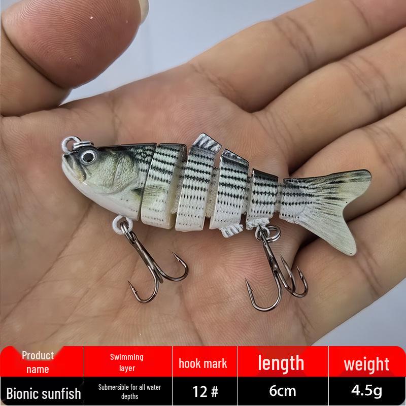 Імітована багатосуглобова рибальська приманка, 6 секцій, 7 см, тверда штучна приманка.
Імітована багатосуглобова рибальська приманка, 6 секцій, 7 см, тверда штучна приманка.