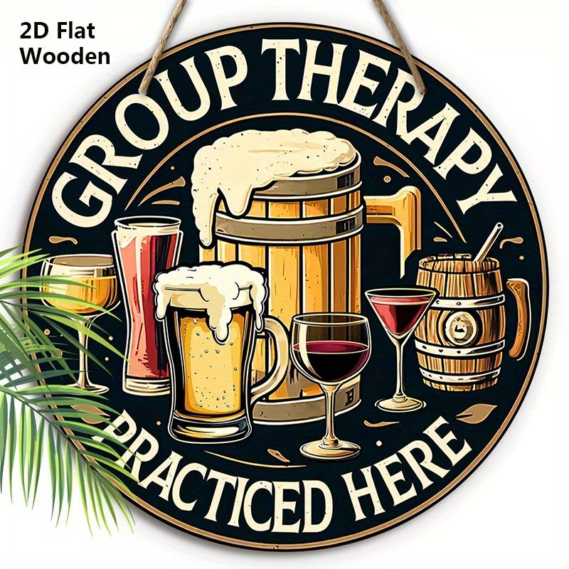 Винтажная деревянная табличка на тему бара - Ретро декоративная табличка с надписью Здесь практикуется групповая терапия - Идеальное подвесное украшение для бара, кафе, домашнего декора 20cm/7.87in чёрный
Винтажная деревянная табличка на тему бара - Ретро декоративная табличка с надписью Здесь практикуется групповая терапия - Идеальное подвесное украшение для бара, кафе, домашнего декора 20cm/7.87in чёрный