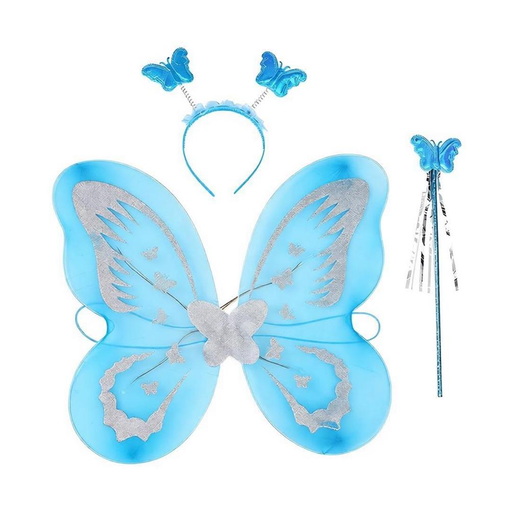 3Pcs/Set Sparkling Butterfly Wings Fairy Wand Princess Hair Hoop Fancy Dress Colorful Dress Up Wings for Girl Dressing Up
3Pcs/Set Sparkling Butterfly Wings Fairy Wand Princess Hair Hoop Fancy Dress Colorful Dress Up Wings for Girl Dressing Up