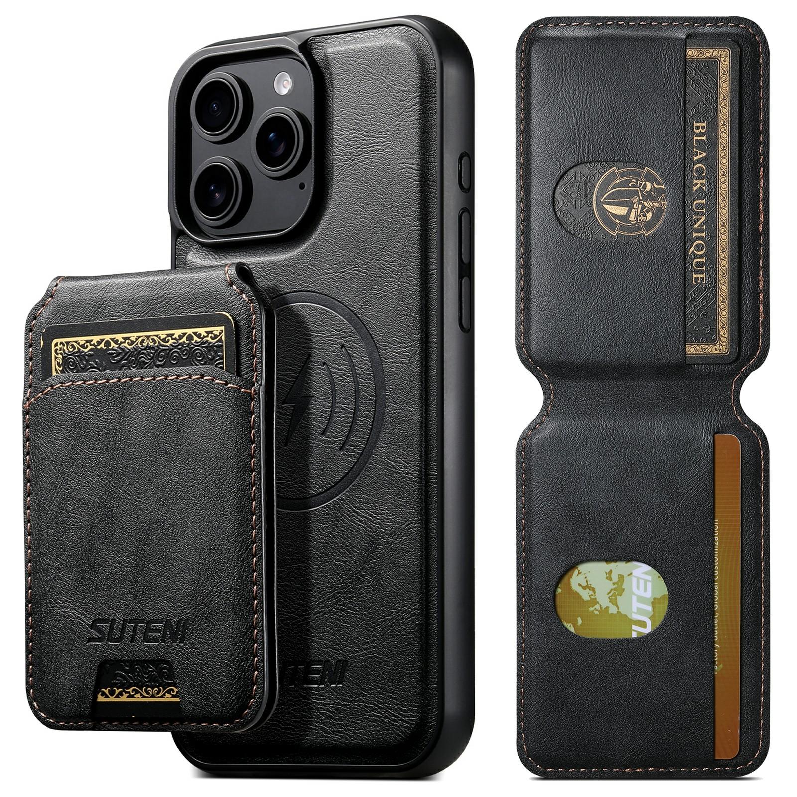 SUTENI M5 For iPhone 15 Pro Max Magnetic Case with Card Bag Cowhide Texture Leather Phone Back Cover Blue
SUTENI M5 For iPhone 15 Pro Max Magnetic Case with Card Bag Cowhide Texture Leather Phone Back Cover Blue