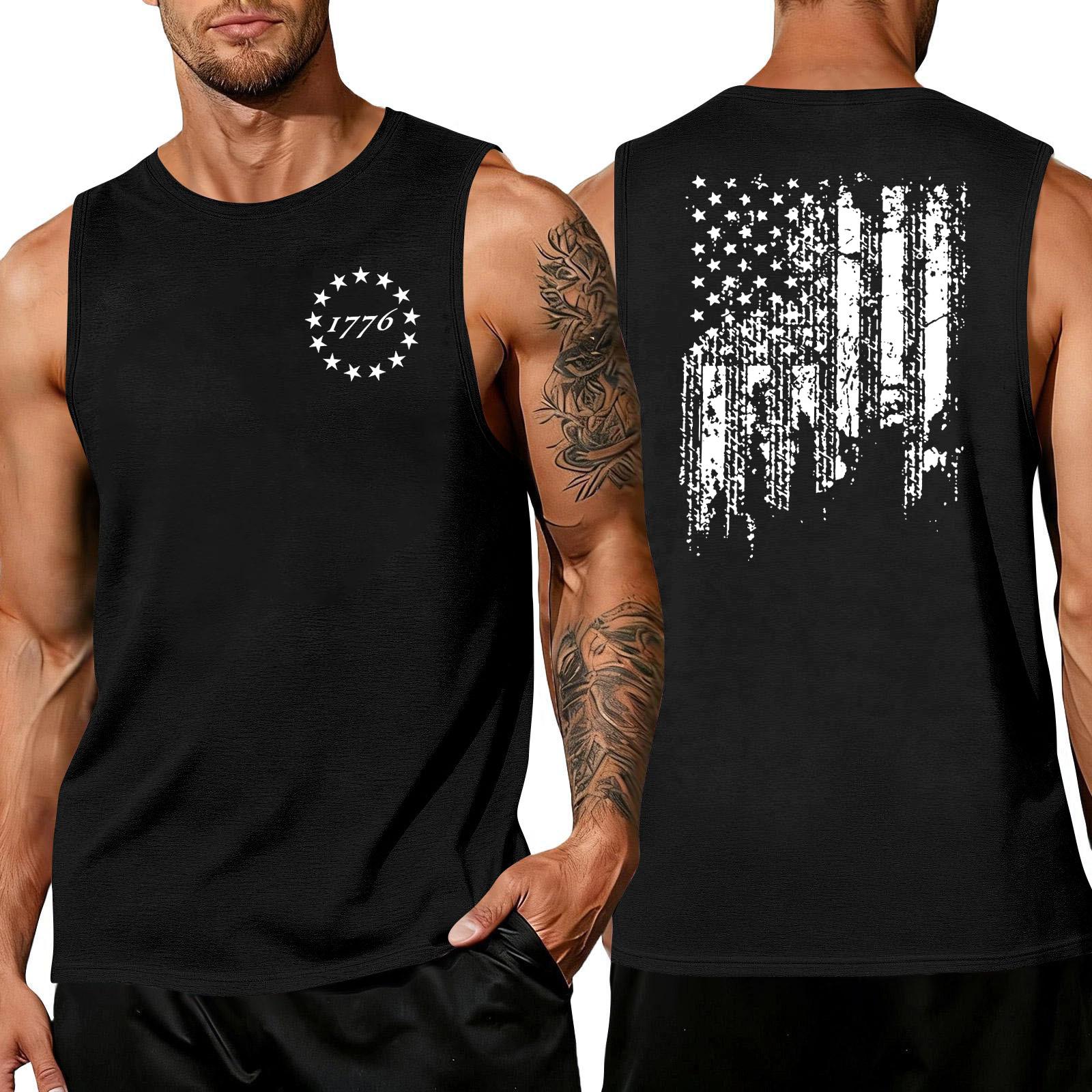 Men s Sleeveless Tank Top Casual Athletic Shirt with Independence Day Patriotic Print Round Neck Lightweight Summer Vest XXXL чорний
Men s Sleeveless Tank Top Casual Athletic Shirt with Independence Day Patriotic Print Round Neck Lightweight Summer Vest XXXL чорний