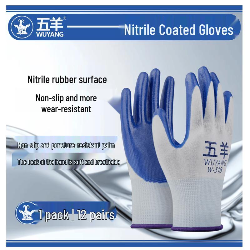 Wuyang W-518 Nitrile Coated Gloves
Wuyang W-518 Nitrile Coated Gloves