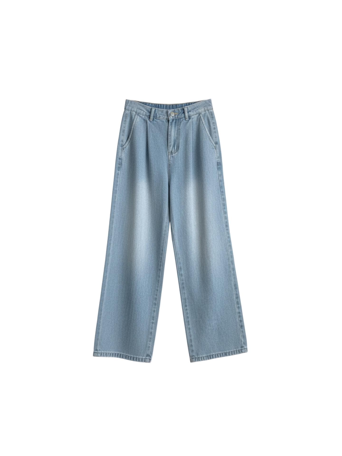 Women’s Retro Loose Fit Wide Leg Jeans with Pleats and Elastic Waist Small
Women’s Retro Loose Fit Wide Leg Jeans with Pleats and Elastic Waist Small