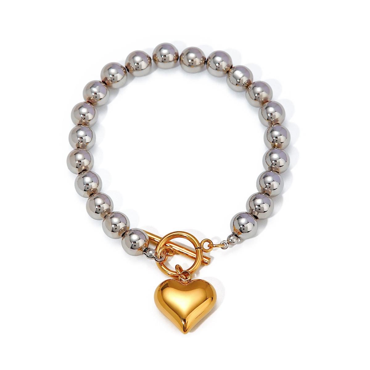 Yori Stainless Steel Heart Bead Chains Bangle Men Women Charm Summer Beach Trendy Chic Waterproof Jewelry 2024
Yori Stainless Steel Heart Bead Chains Bangle Men Women Charm Summer Beach Trendy Chic Waterproof Jewelry 2024