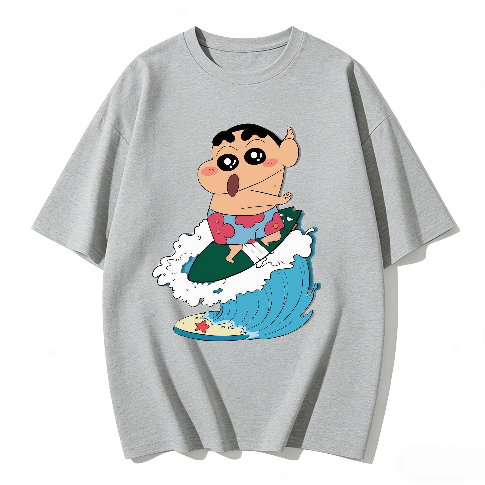 2026 New Surfing Shinchan Print Couple TShirts Cute Anime Cartoon Matching Tees Casual Cotton Short Sleeve Tops for Unisex Women S
2026 New Surfing Shinchan Print Couple TShirts Cute Anime Cartoon Matching Tees Casual Cotton Short Sleeve Tops for Unisex Women S